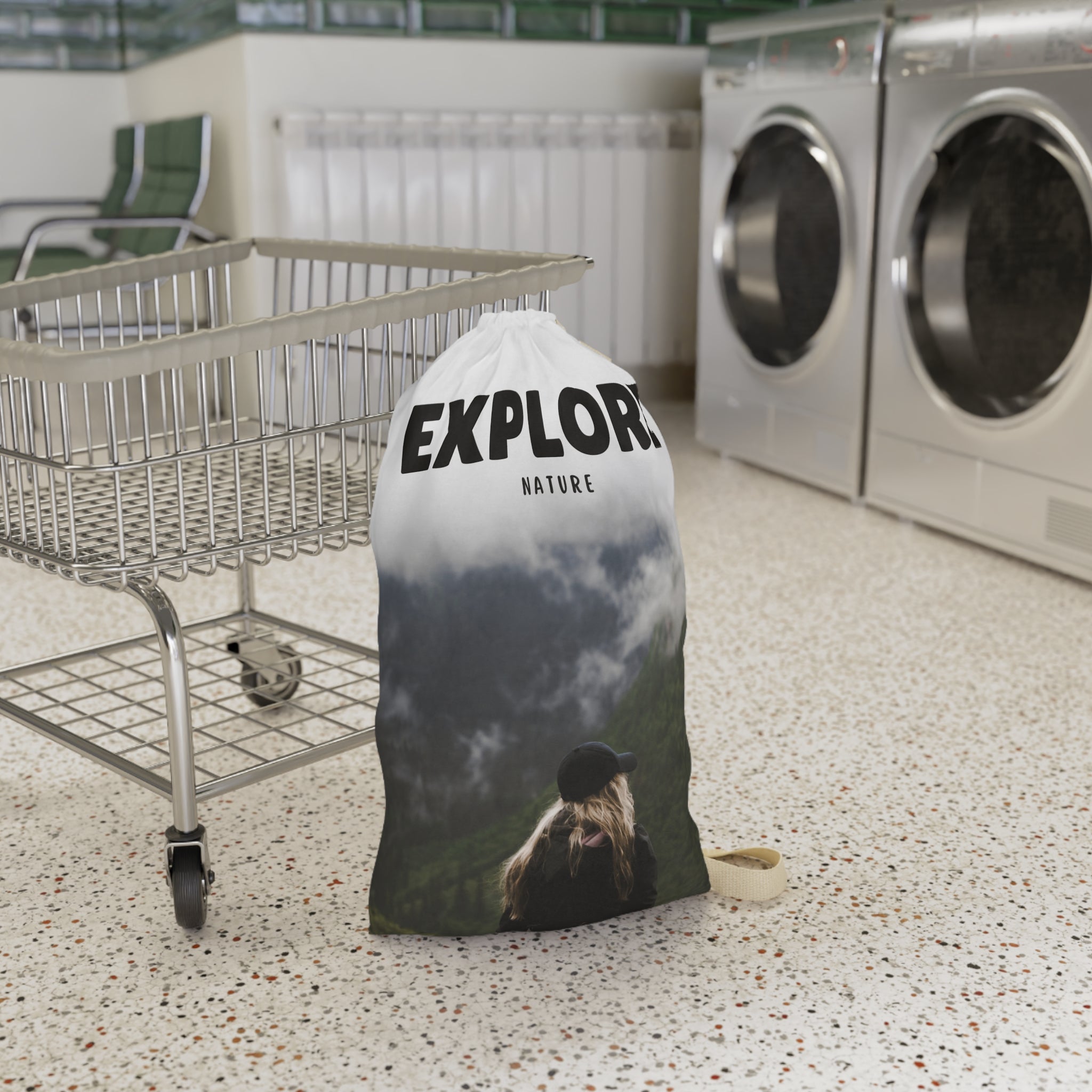 Explore Nature Laundry Bag, Eco-Friendly Storage, Hiking Gear, Travel Essentials, Gift for Adventurers, Nature Lovers