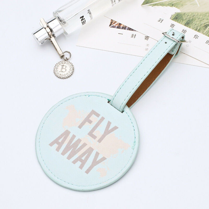 PU printed luggage tag