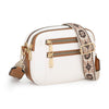 Ladies' Small Square Bag Two-tone Leather Crossbody Bag Large-capacity PU Crossbody Wallet Multi-functional For Women's Bag