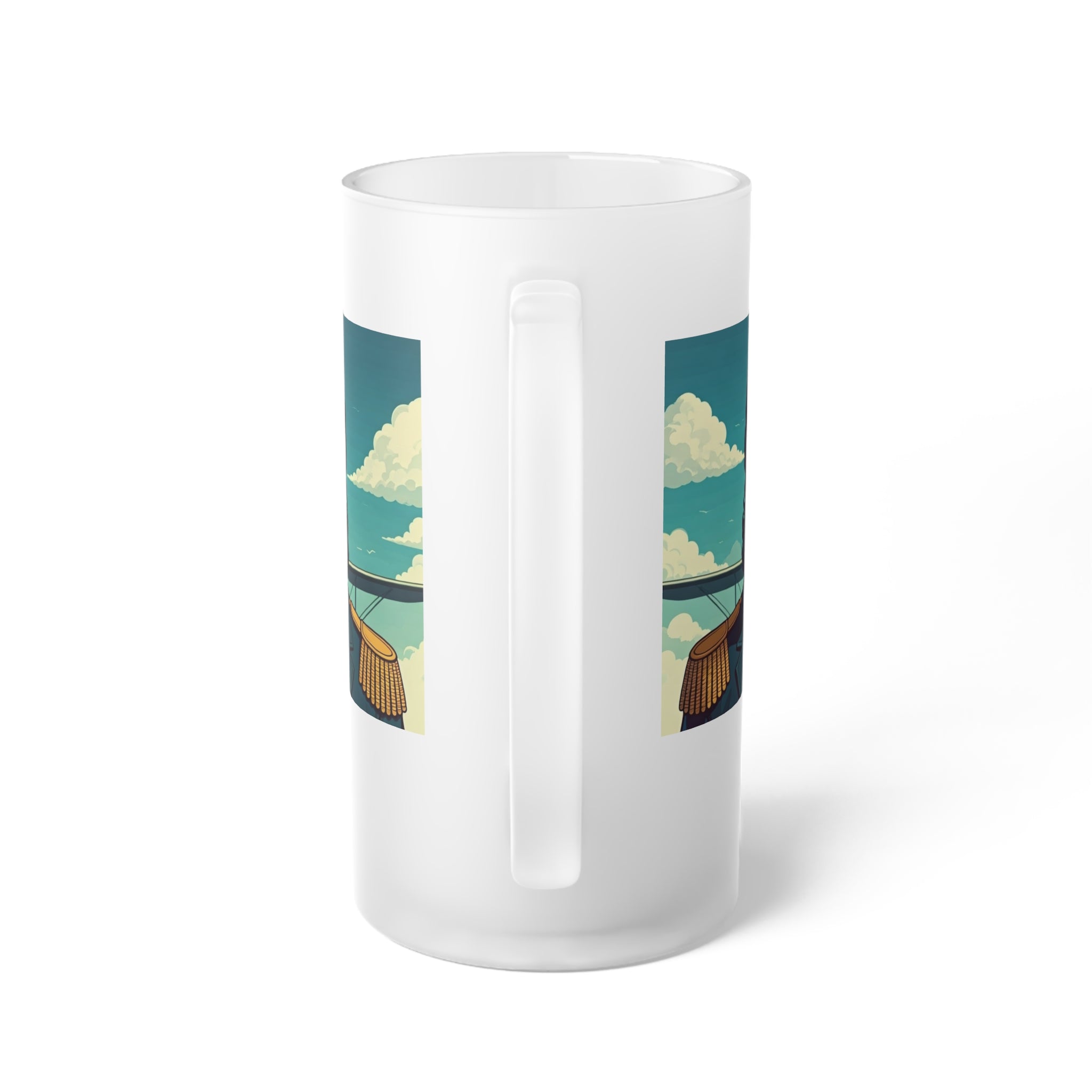 Frosted Glass Beer Mug
