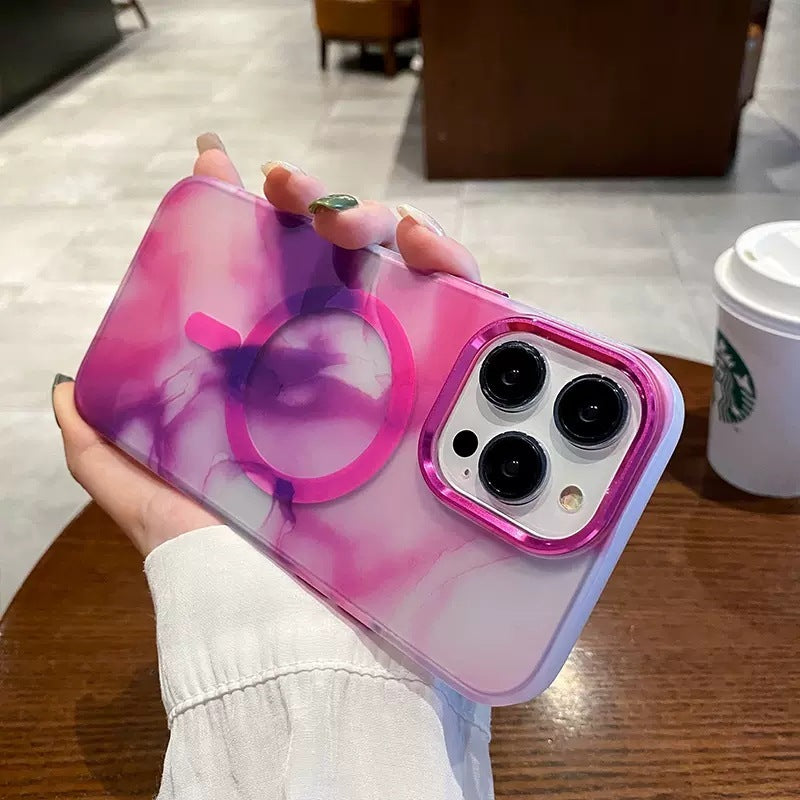 Ink Color Oil Painting Magnetic Suction Phone Case