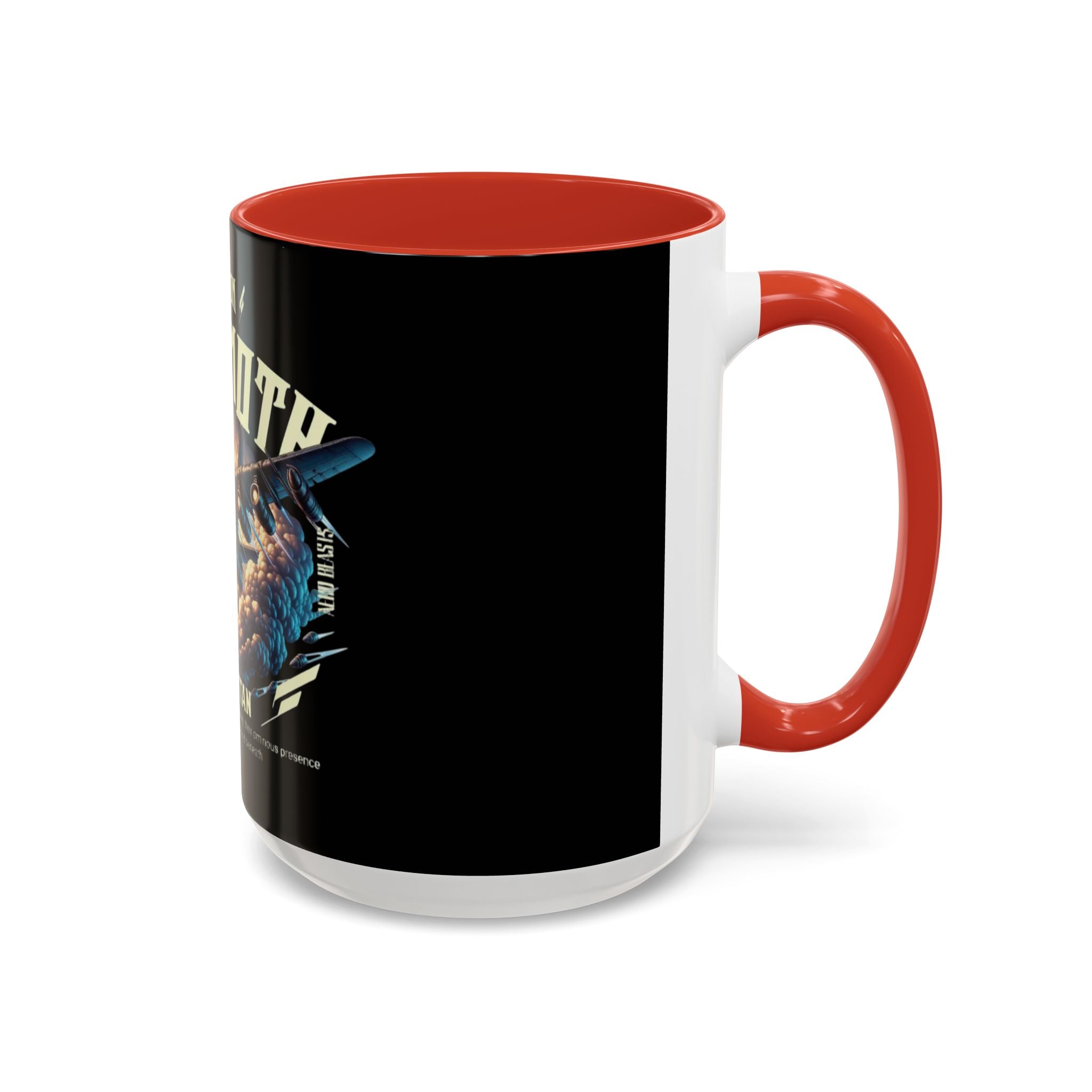 Aerial Titan Behemoth Coffee Mug | Unique Aviation Gift, Collectible Drinkware, Dragon Art Mug, Fantasy Coffee Cup, Cool Gifts for Him