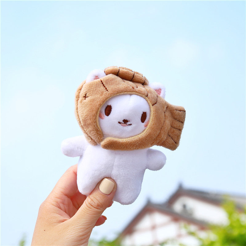Key Chain-Keybuckle Plush Doll Lovely Cute Look Chick Cat Dog Bear Cloud Hooligan