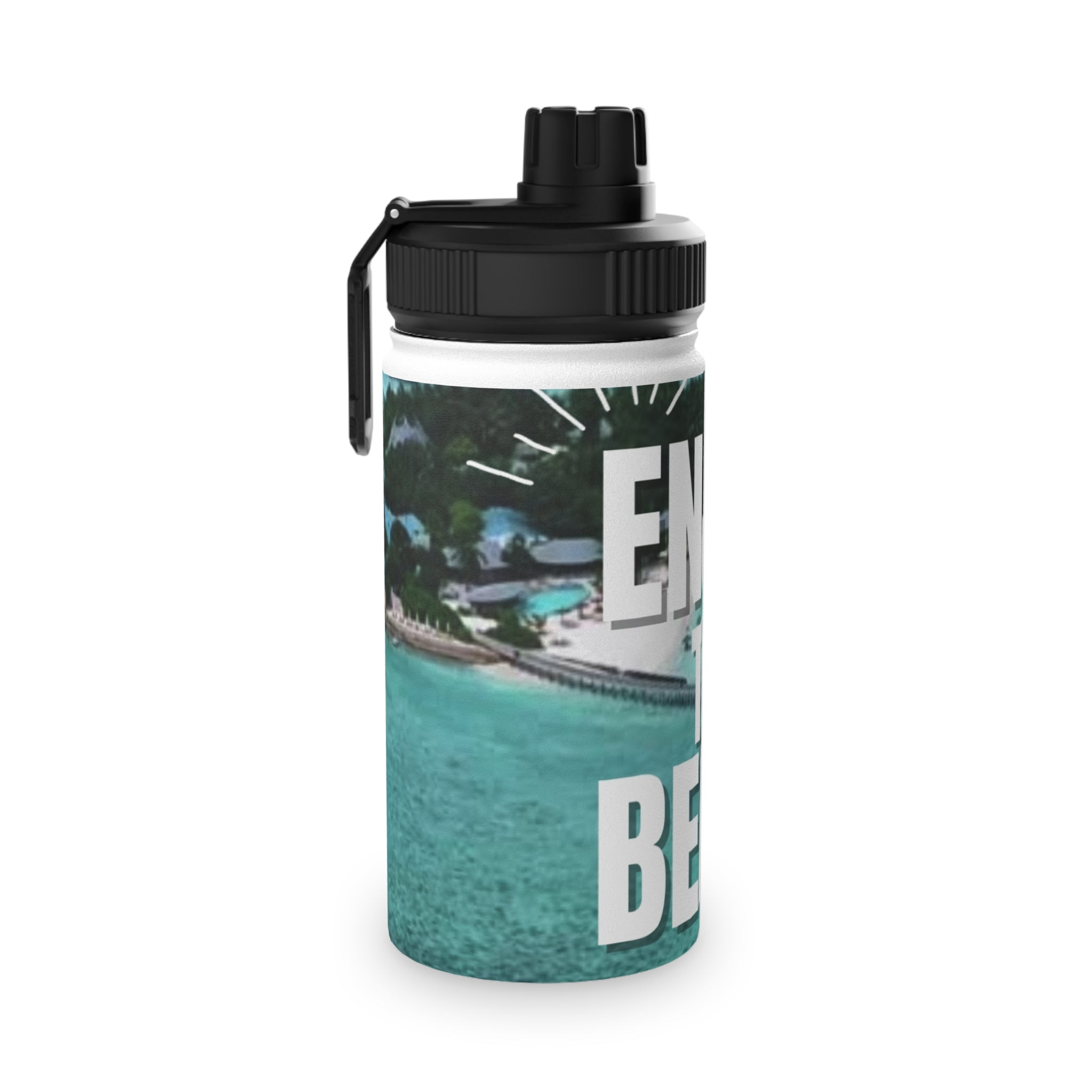 Beach Vibes Stainless Steel Water Bottle - Perfect for Summer Adventures, Hydration on the Go, Eco-Friendly Gift, Outdoor Sports