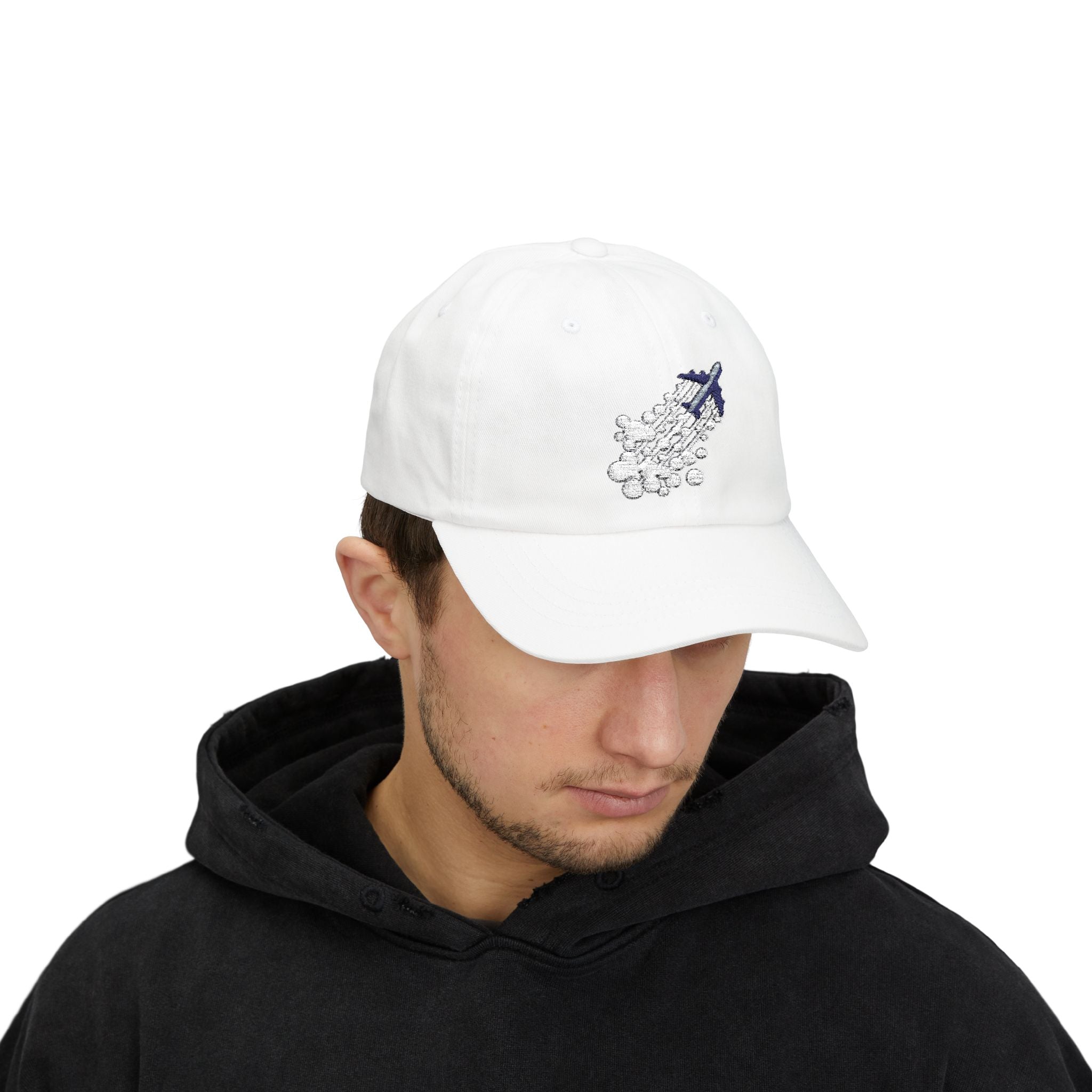 Classic Dad Cap with Airplane Embroidery - Casual Summer Hat for Travelers