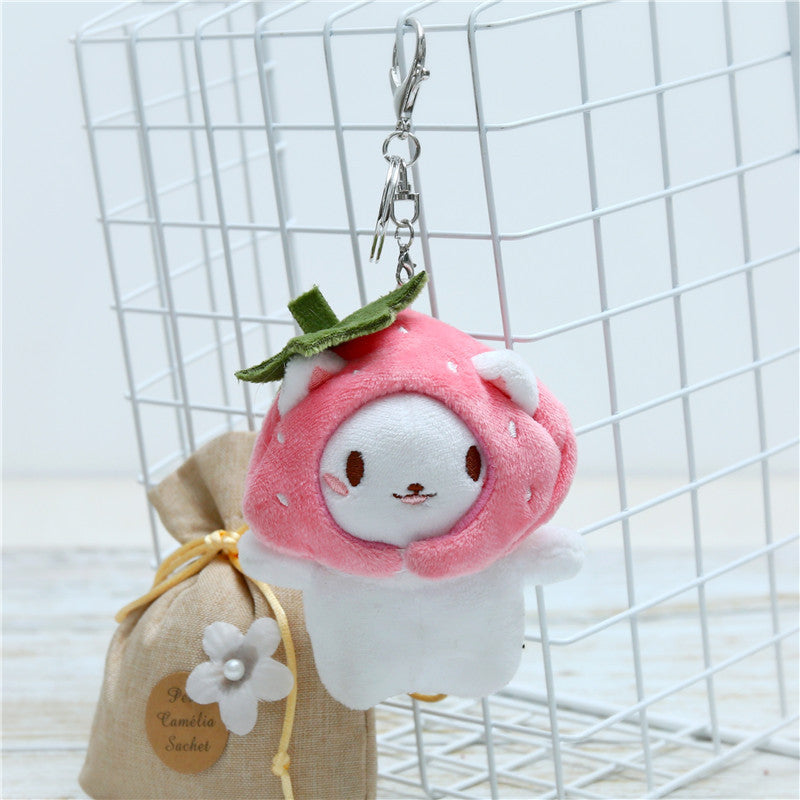 Key Chain-Keybuckle Plush Doll Lovely Cute Look Chick Cat Dog Bear Cloud Hooligan