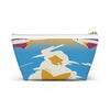Colorful Travel Accessory Pouch - Fun Airplane & Cloud Design