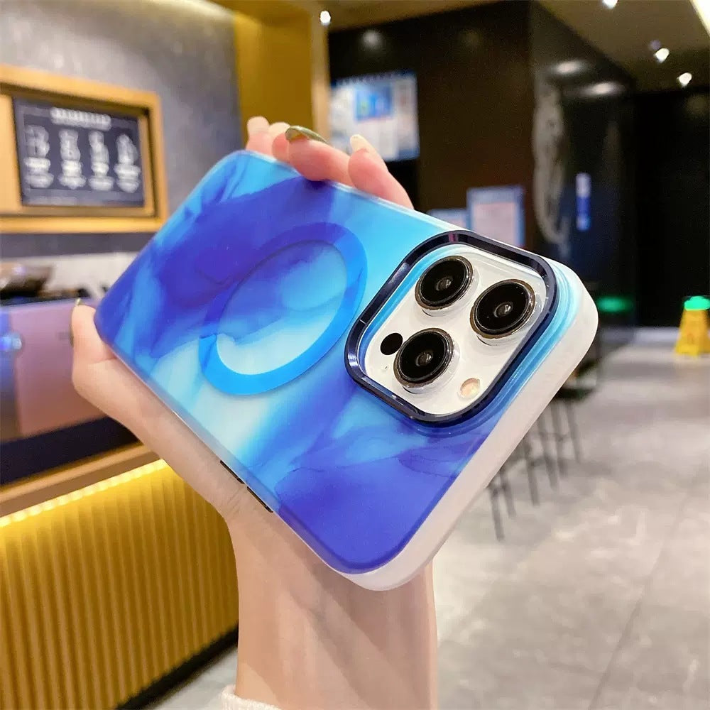 Ink Color Oil Painting Magnetic Suction Phone Case