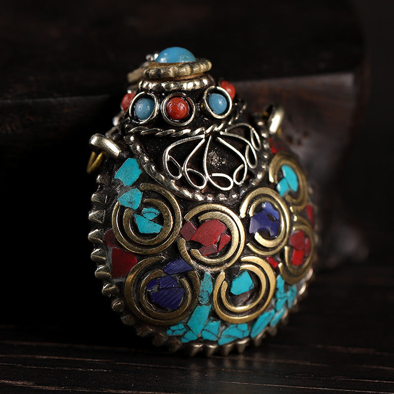 Bronze Antique Tourist Souvenir Snuff Bottle