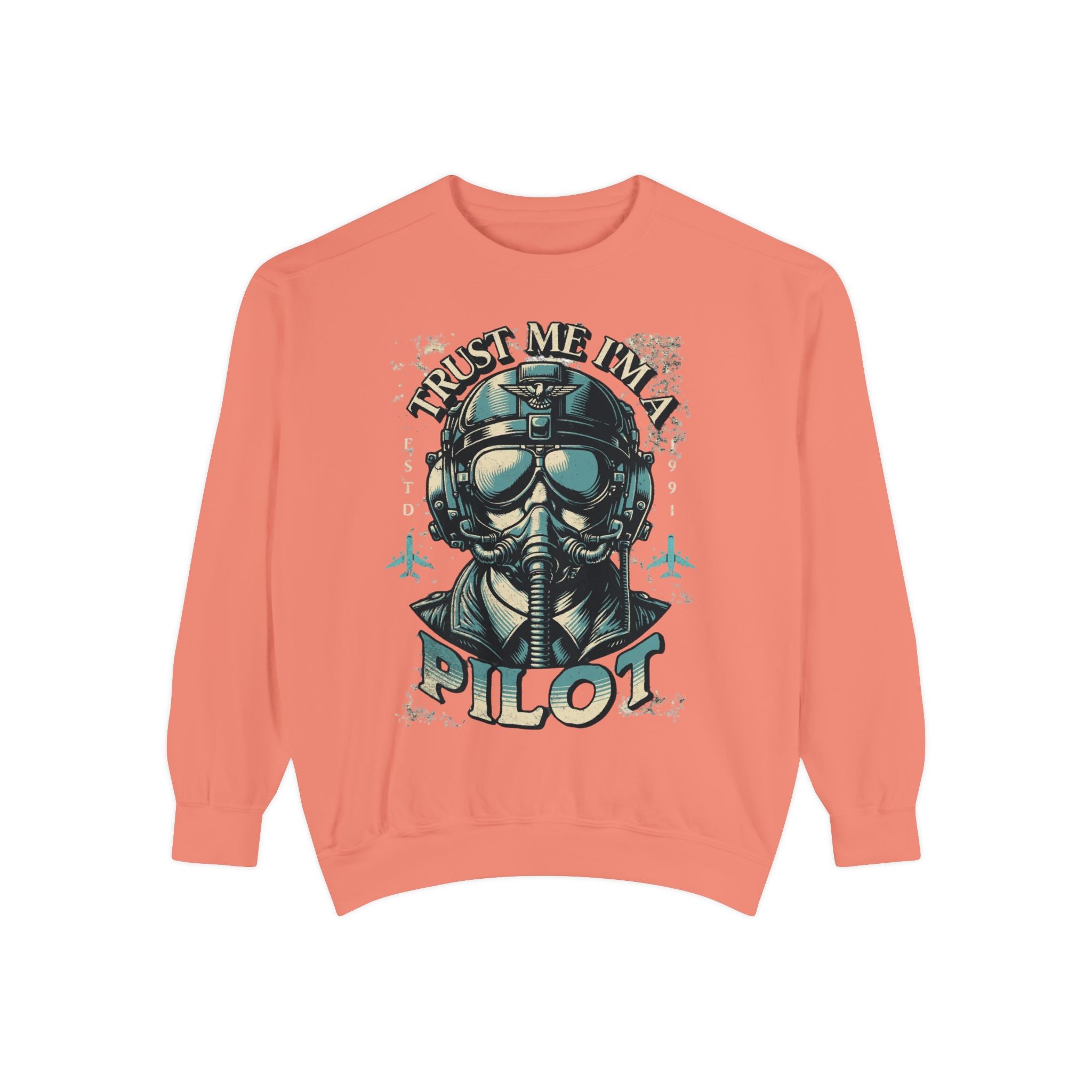 Pilot Trust Me I'm a Pilot Sweatshirt, Unisex Cozy Layer, Aviation Gift, Pilot Apparel, Travel Enthusiast's Wardrobe