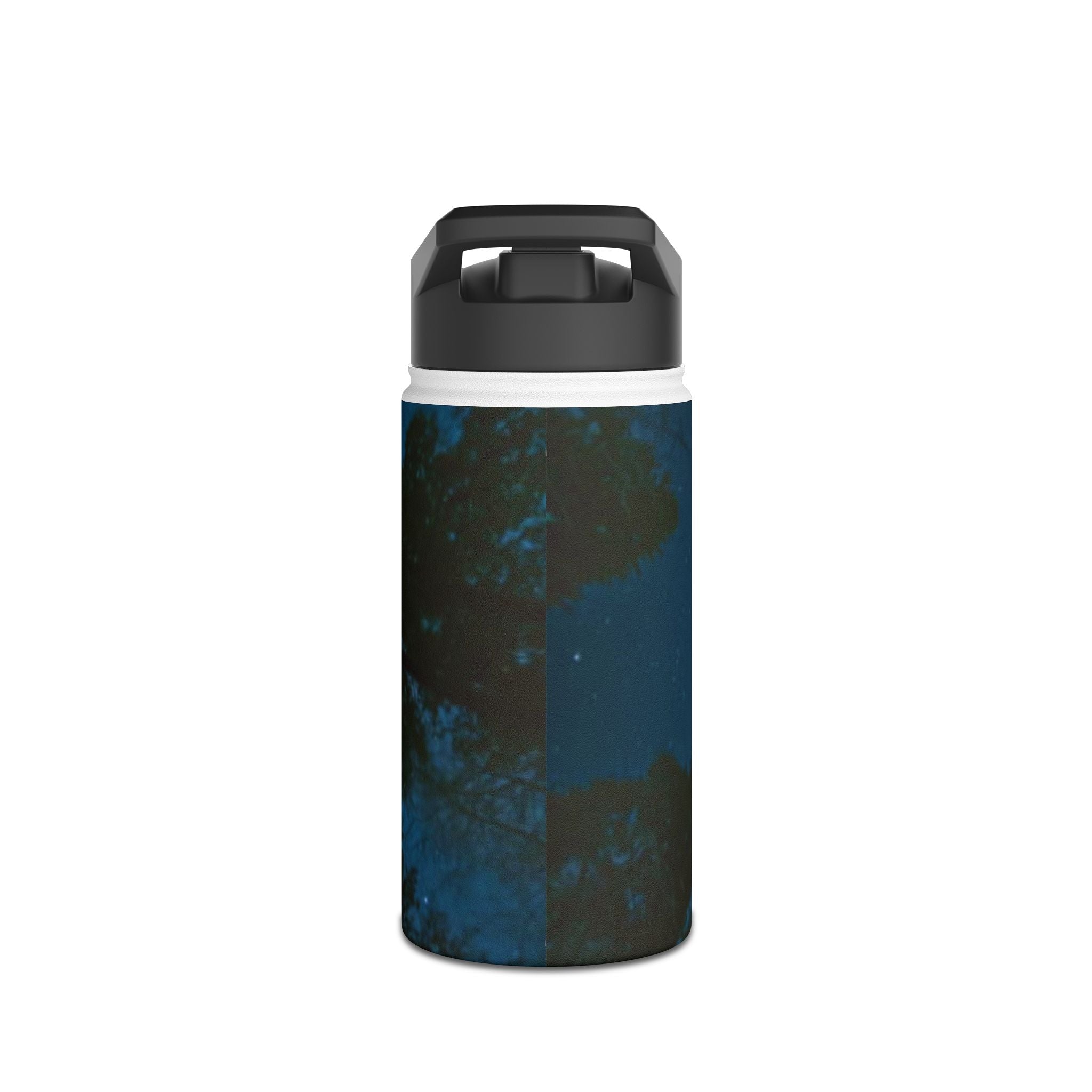 Serene Stainless Steel Water Bottle with Inspirational Quote, Travel Tumbler, Eco-Friendly Flask, Fitness Hydration, Gift for Nature Lovers