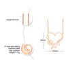 Stainless Steel Heart Pendant With Name Note DIY English Letters Personalized Women's Necklace