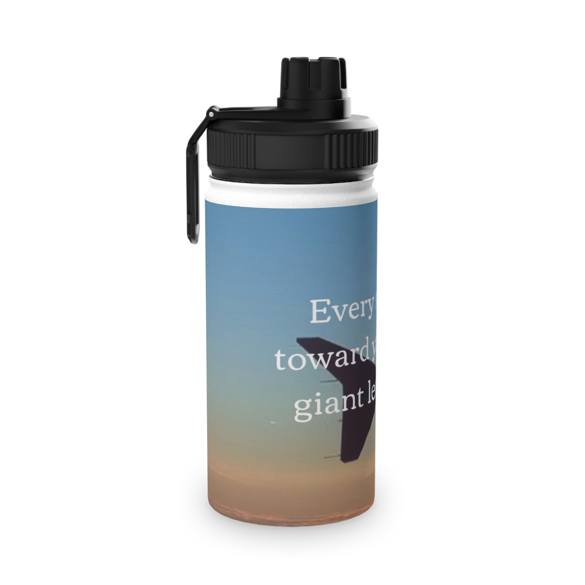Inspirational Stainless Steel Water Bottle | Motivational Gym Hydration Gear, Travel Companion, Fitness Gift, Outdoor Adventure