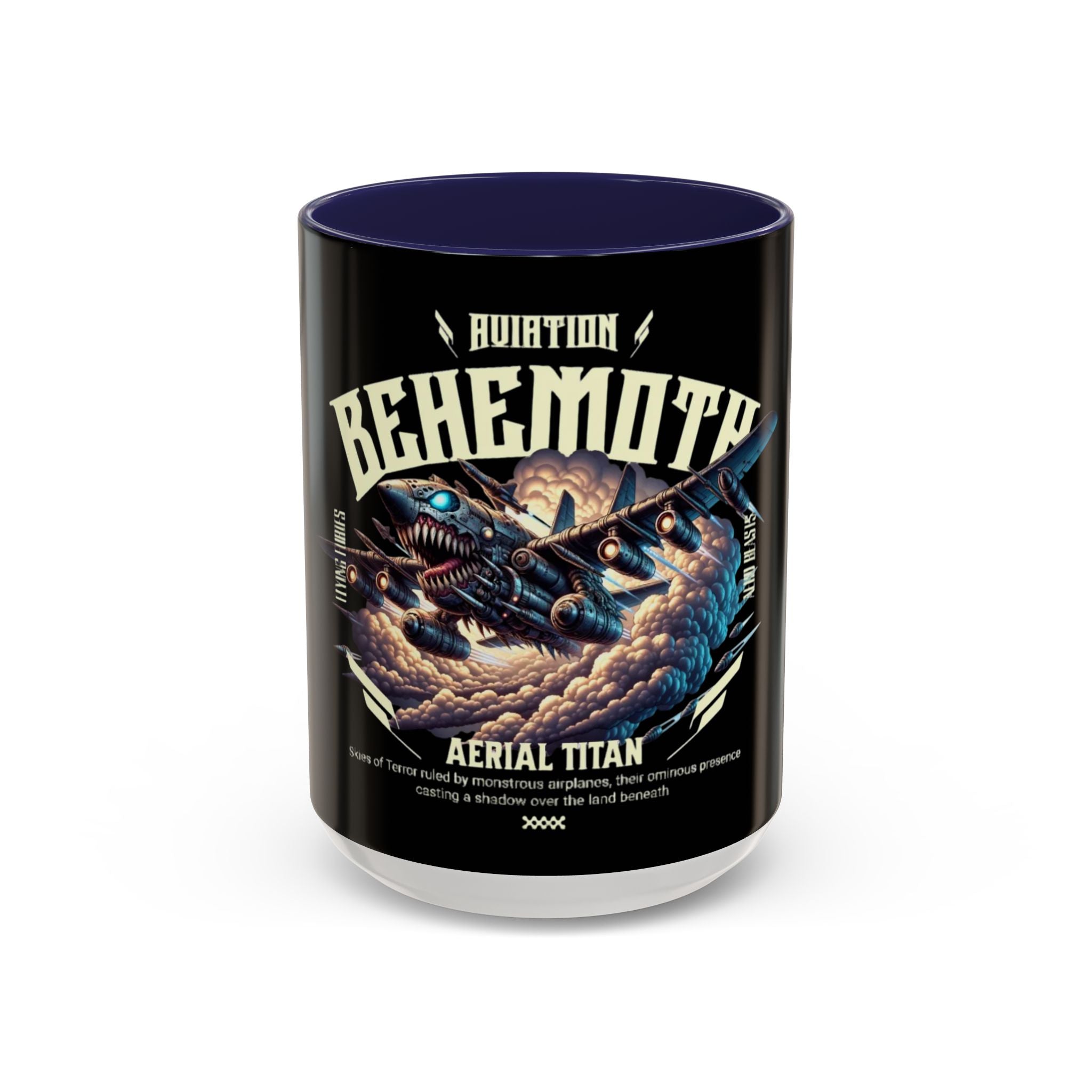 Aerial Titan Behemoth Coffee Mug | Unique Aviation Gift, Collectible Drinkware, Dragon Art Mug, Fantasy Coffee Cup, Cool Gifts for Him