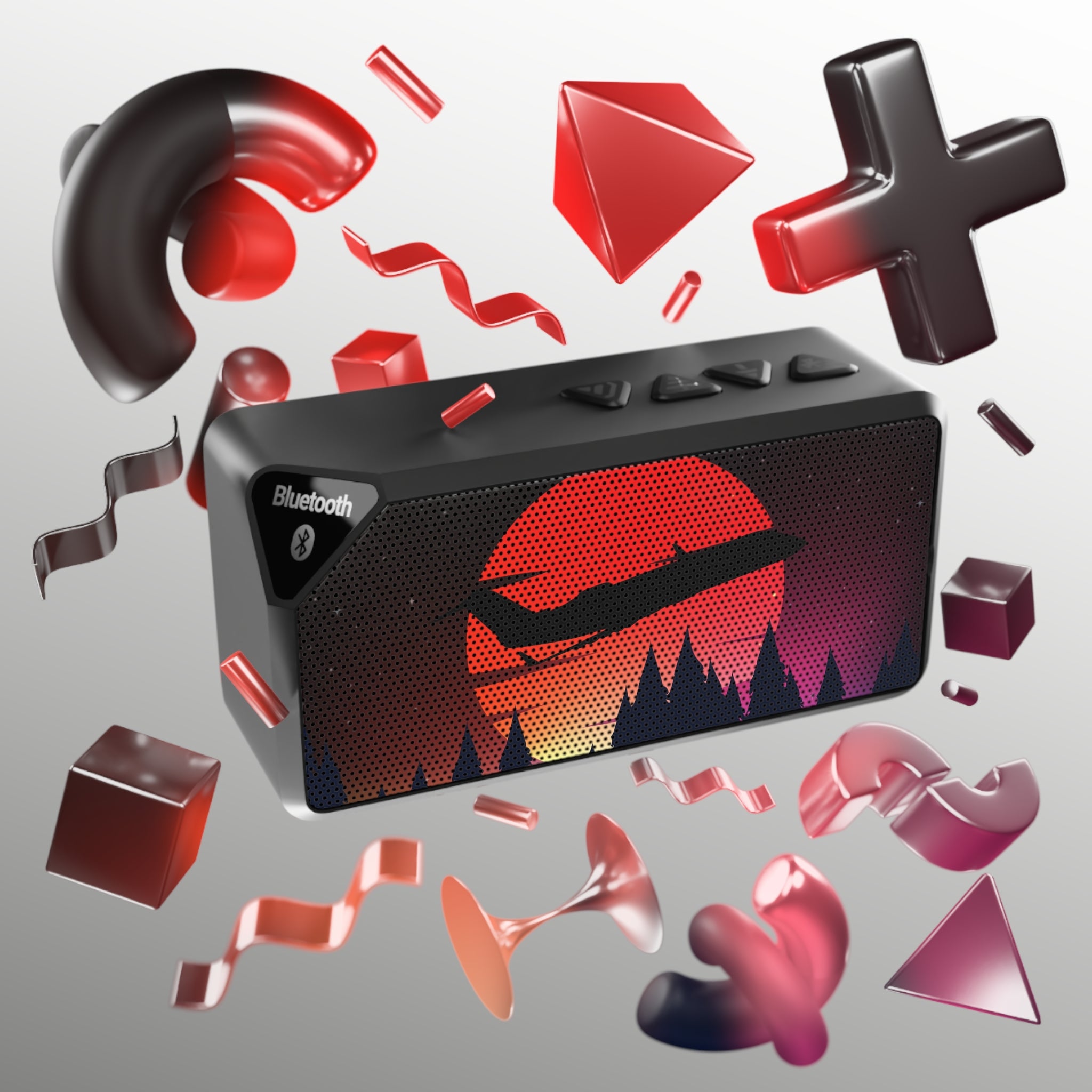 Jabba Bluetooth Speaker - Portable Wireless Speaker with Sunset Design