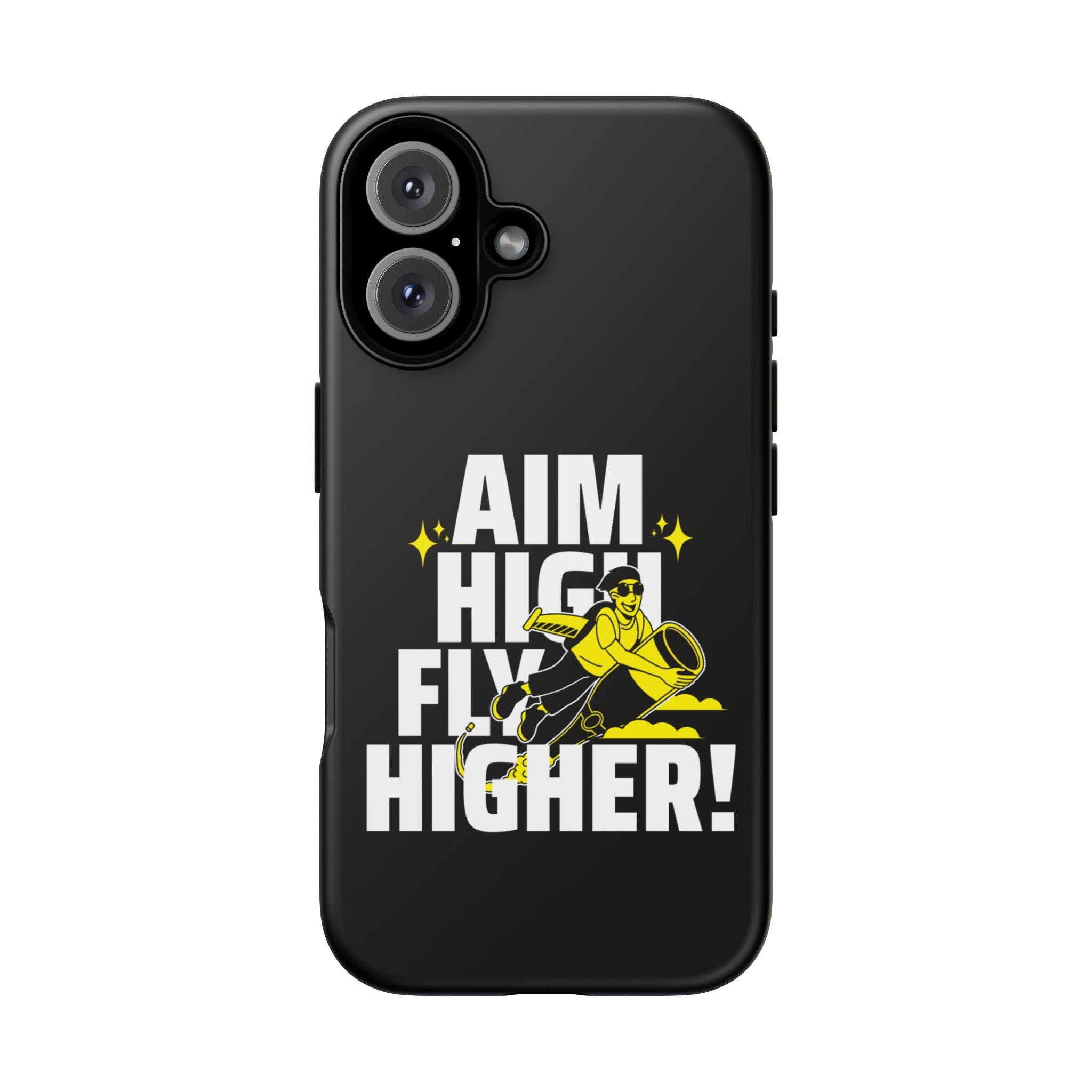 Dynamic Phone Case with Motivational Design - Aim High, Fly Higher!