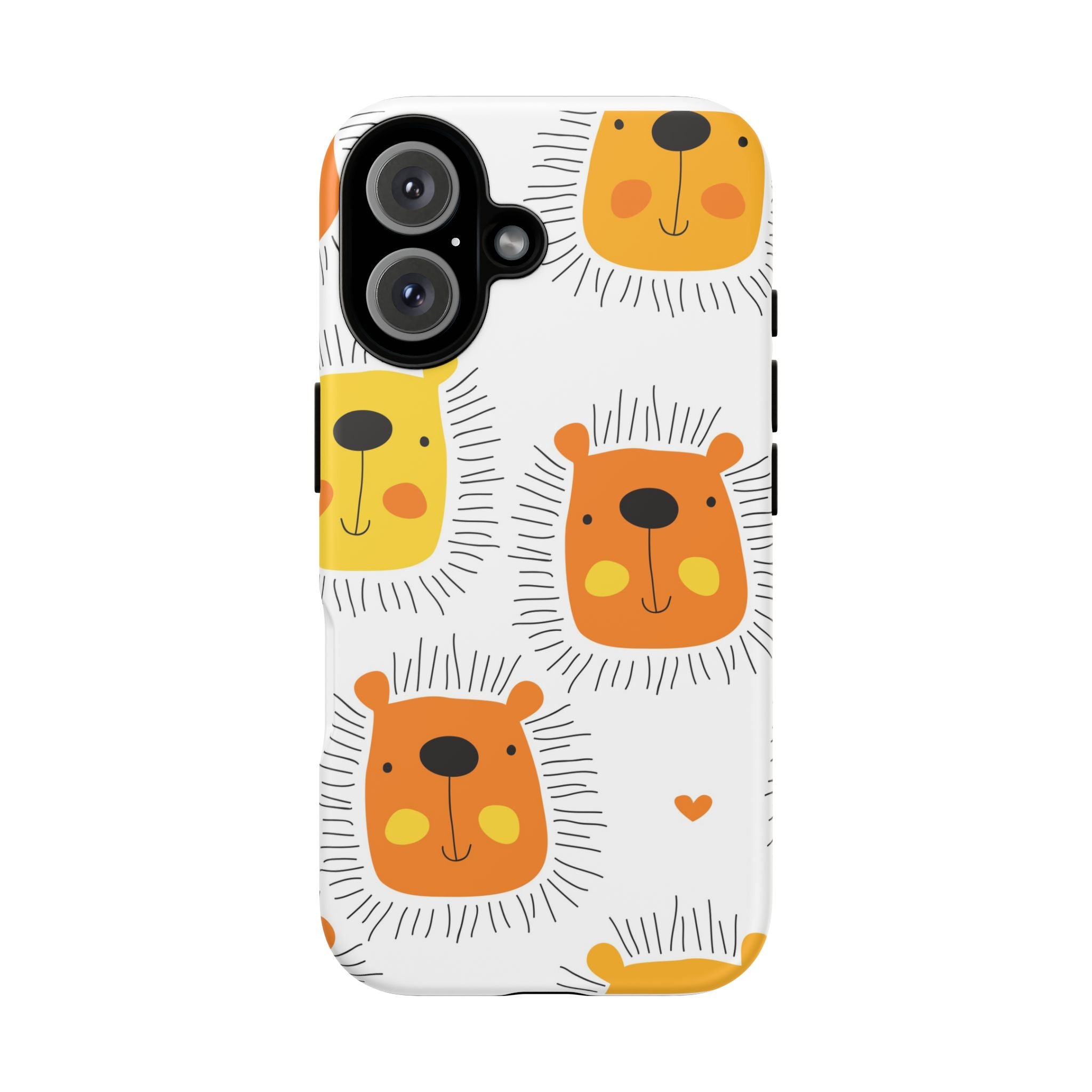 Cute Lion Phone Case, Tough Cases, Animal Print Accessories, Fun Gift for Kids or Animal Lovers, Unique Phone Cover