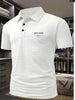 Men's Printed Short-sleeved Lapel Shirt Polo