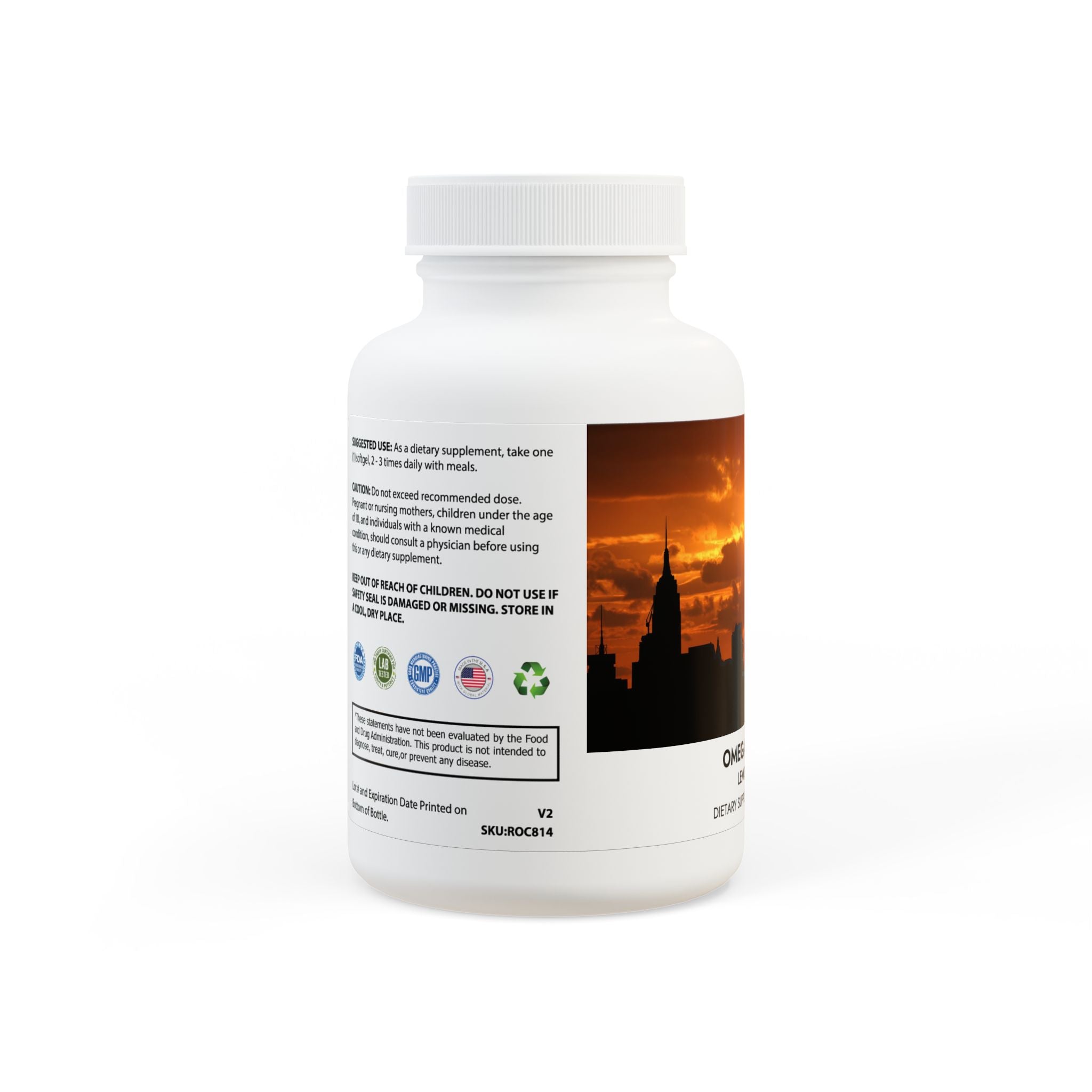 Omega 3 Fish Oil Supplement (60 Softgels)
