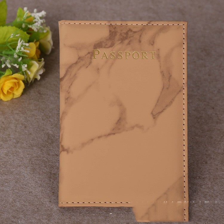 Ticket Clip Marbling Passport Cover