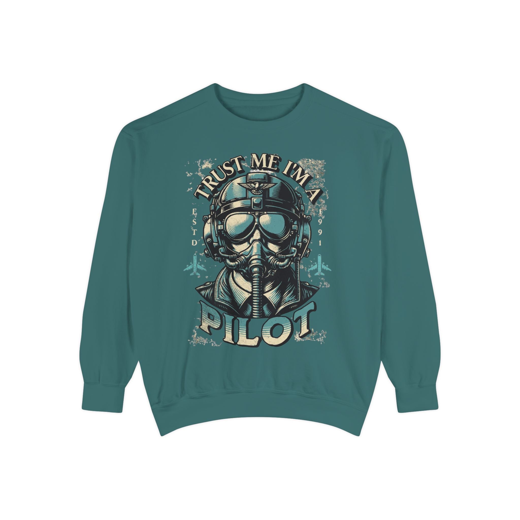 Pilot Trust Me I'm a Pilot Sweatshirt, Unisex Cozy Layer, Aviation Gift, Pilot Apparel, Travel Enthusiast's Wardrobe