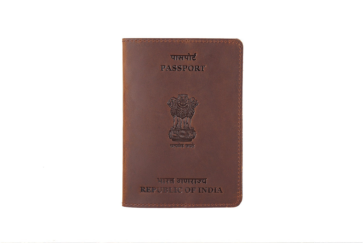 Head Layer Cowhide Passport Protective Cover Document Clip