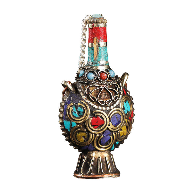 Bronze Antique Tourist Souvenir Snuff Bottle