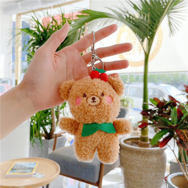Key Chain-Keybuckle Plush Doll Lovely Cute Look Chick Cat Dog Bear Cloud Hooligan