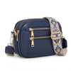 Ladies' Small Square Bag Two-tone Leather Crossbody Bag Large-capacity PU Crossbody Wallet Multi-functional For Women's Bag
