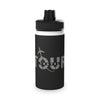 Travel Stainless Steel Water Bottle with Sports Lid, Outdoor Adventure Hydration, Gym Water Bottle, Hiking Gear, Eco-friendly Drinkware