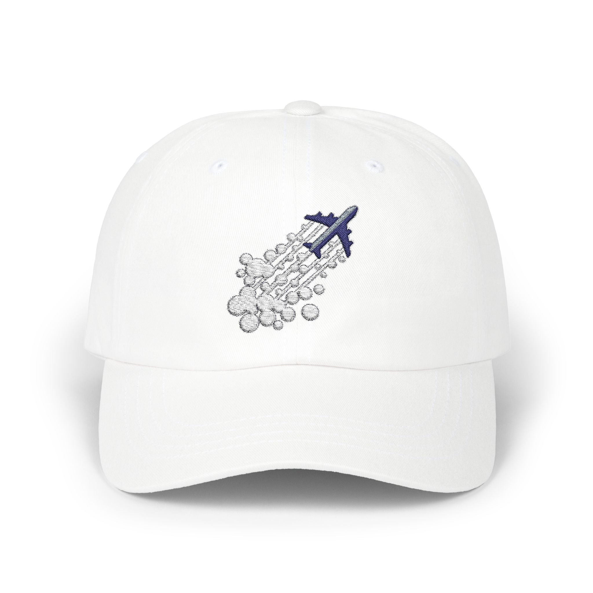 Classic Dad Cap with Airplane Embroidery - Casual Summer Hat for Travelers