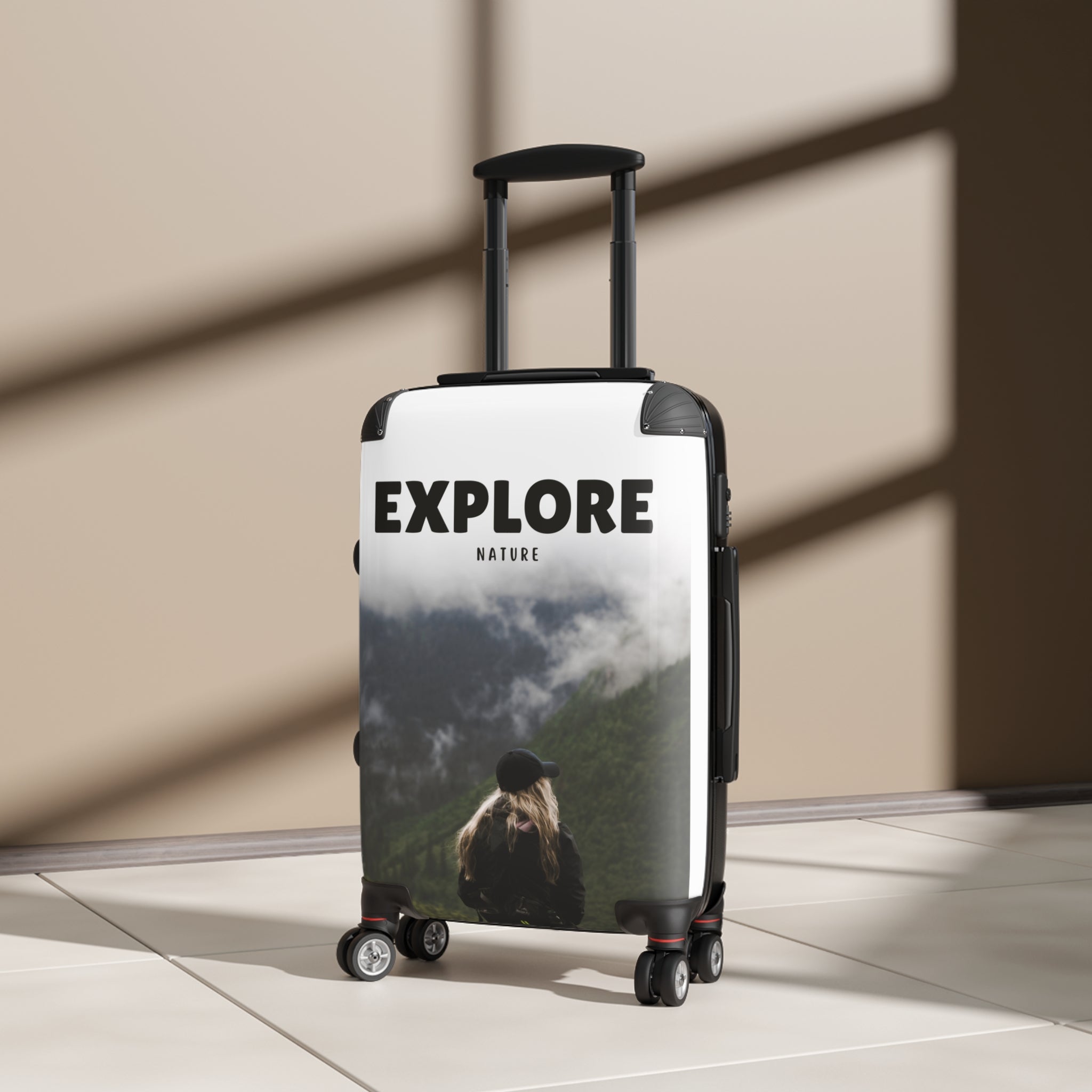 Explore Nature Suitcase - Travel Luggage, Adventure Bag, Vacation Essential, Wanderlust Gear, Perfect Gift for Travelers