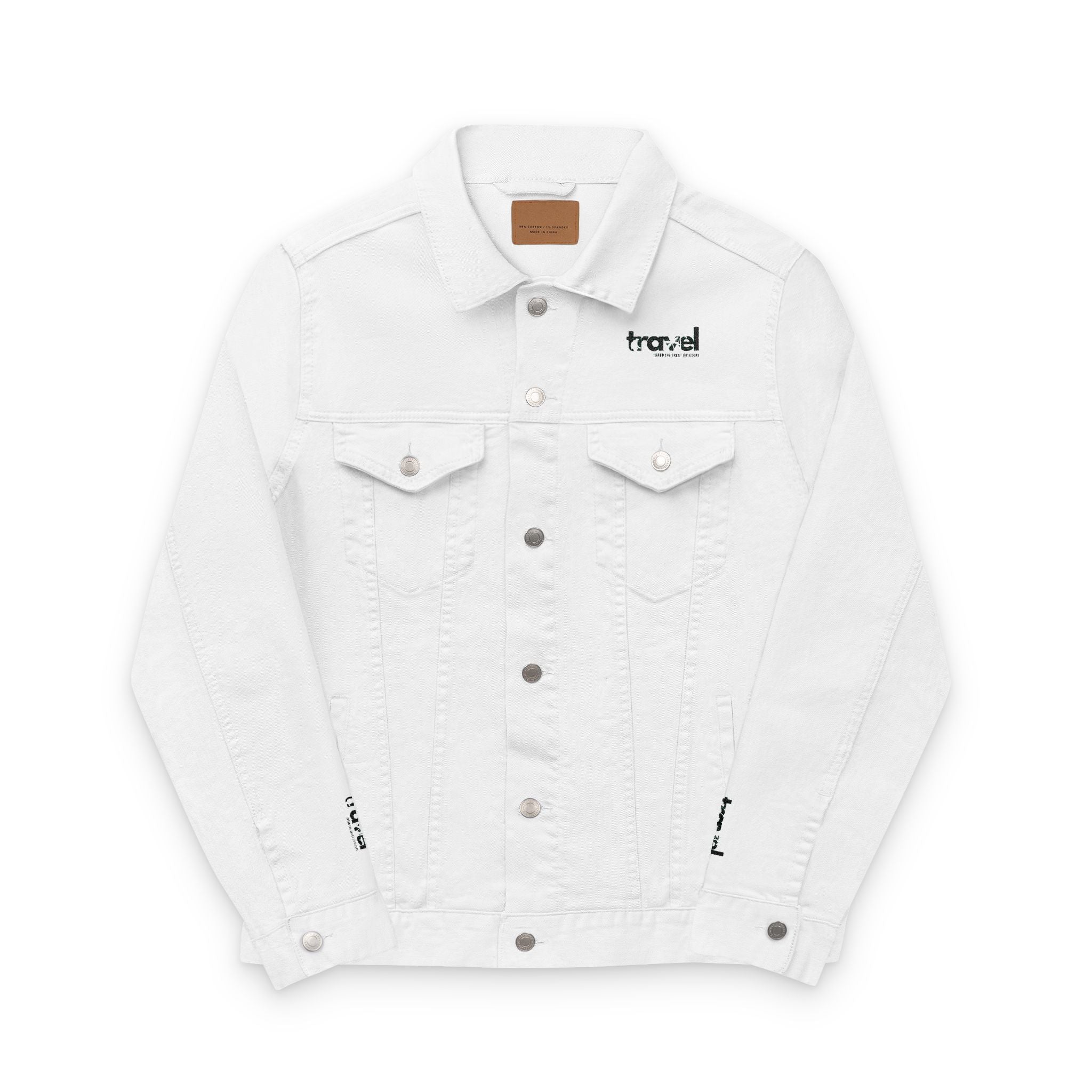Embroidered Unisex Denim Jacket, Stylish Casual Outerwear, Trendy Fall Fashion, Personalized Gift, Street Style