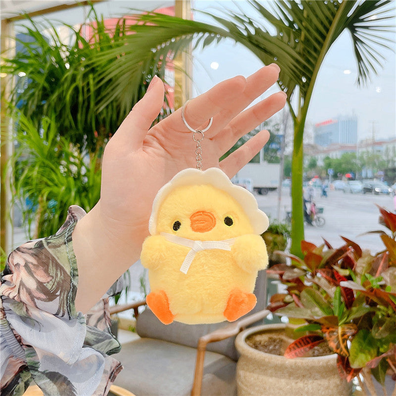 Key Chain-Keybuckle Plush Doll Lovely Cute Look Chick Cat Dog Bear Cloud Hooligan