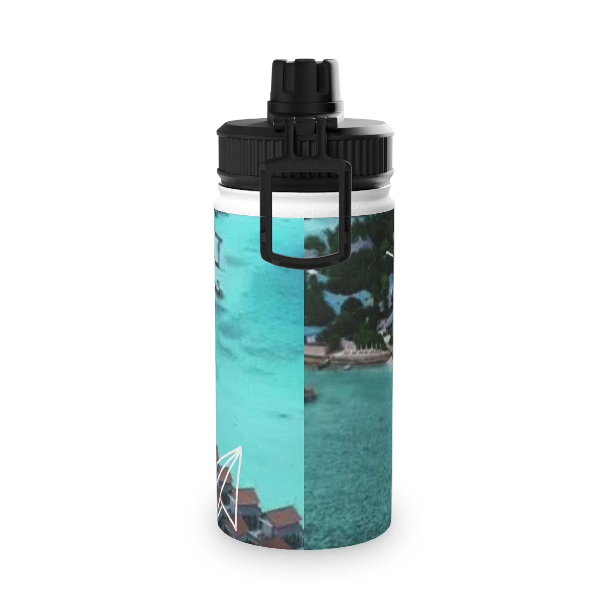 Beach Vibes Stainless Steel Water Bottle - Perfect for Summer Adventures, Hydration on the Go, Eco-Friendly Gift, Outdoor Sports