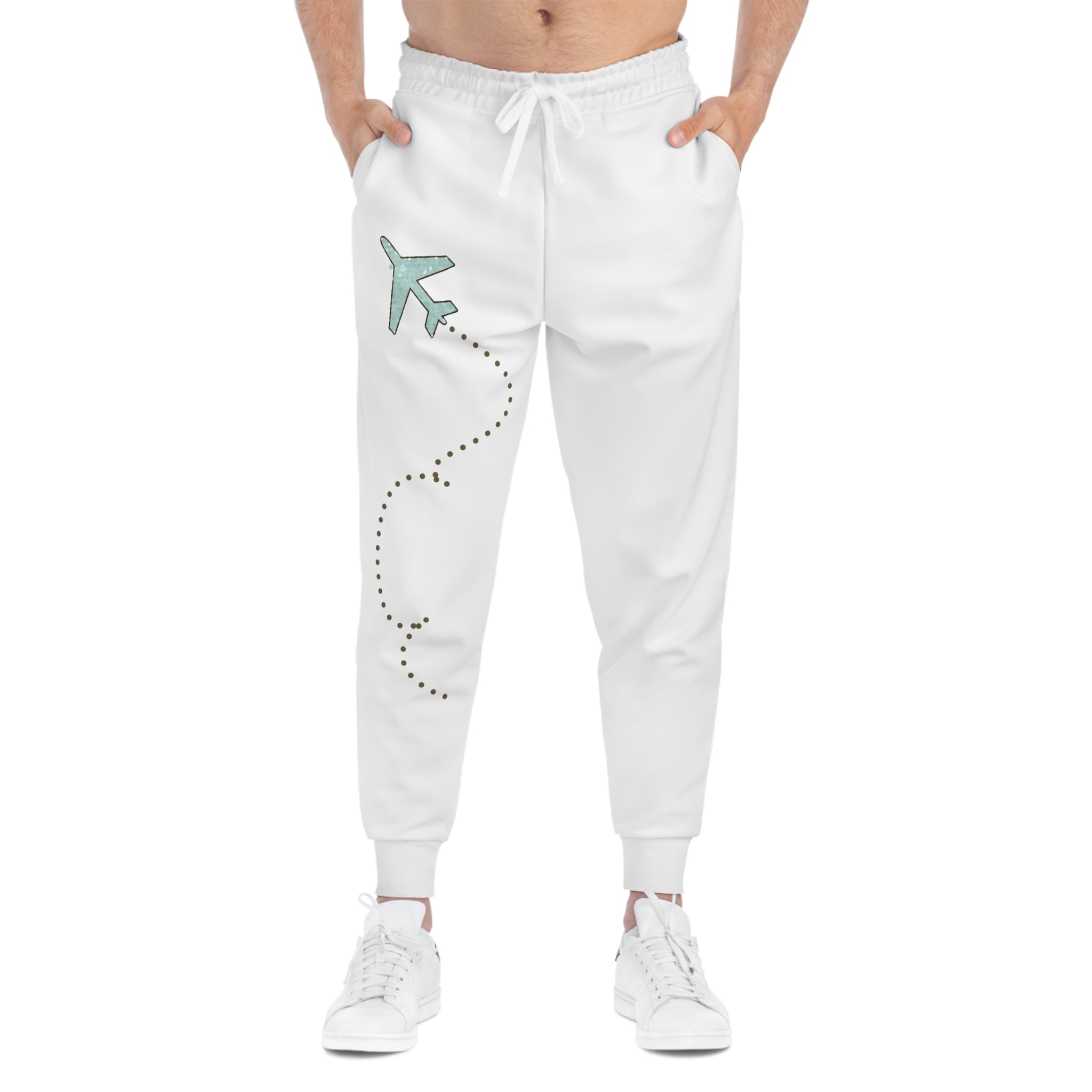 Travel-Inspired Athletic Joggers with Airplane Design