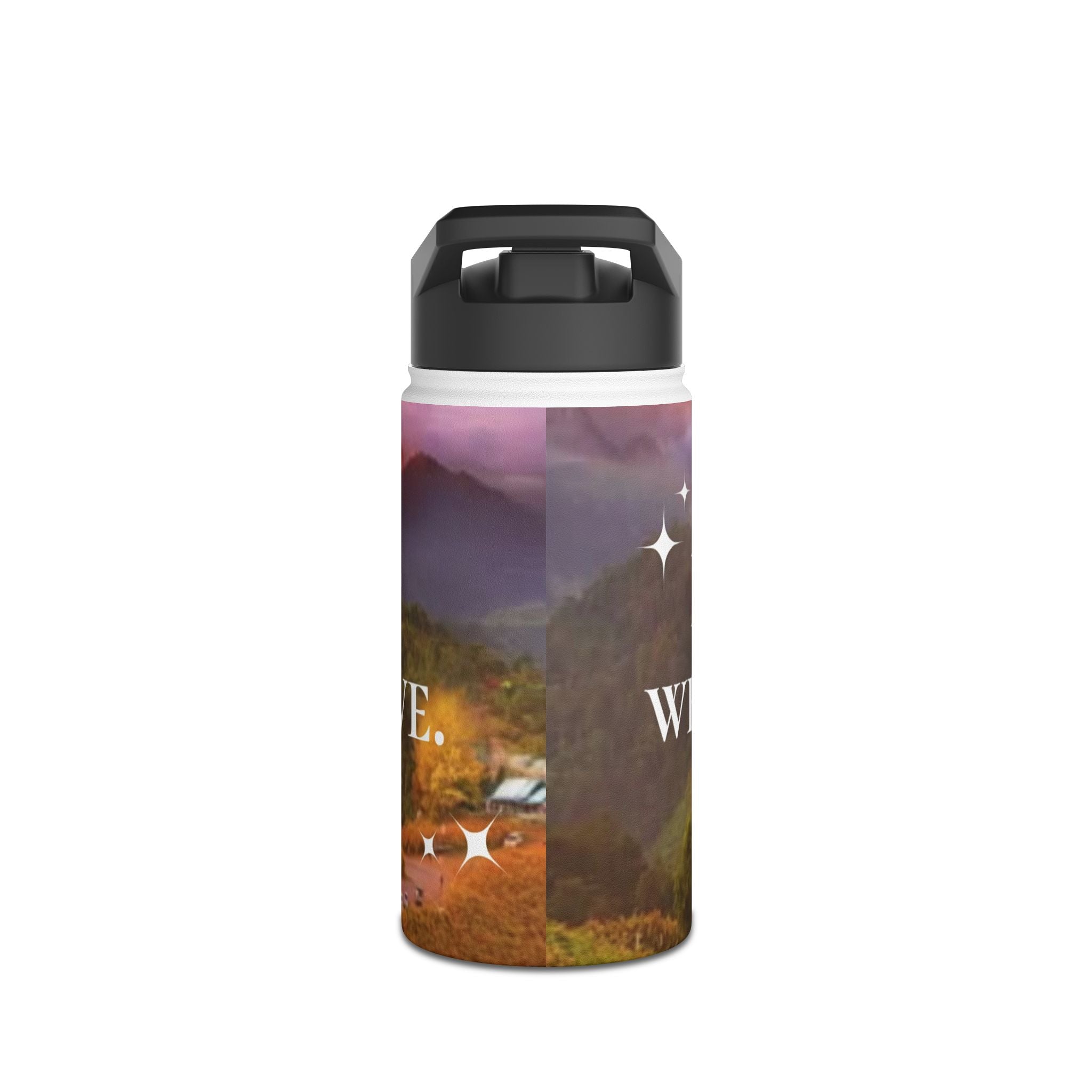 Rustic Stainless Steel Water Bottle - Inspirational Life Quote, Outdoor Adventure Gear, Eco-Friendly Gift for Travel, Hiking, Camping