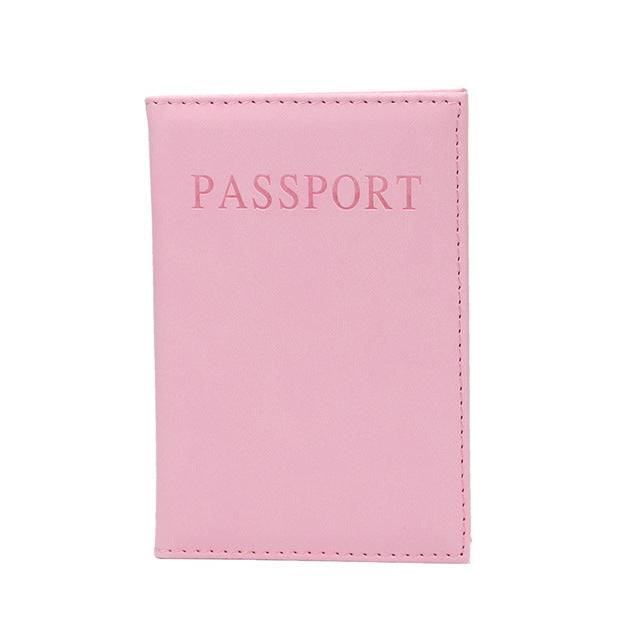 Passport cover pu leather document folder