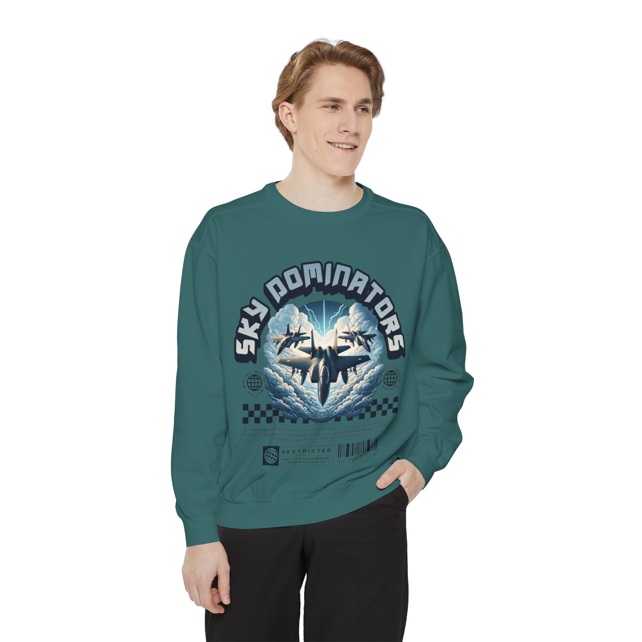 Sky Dominators Unisex Sweatshirt | Perfect for Aviation Lovers, Casual Wear, Gifts, Retro Style, Unique Designs