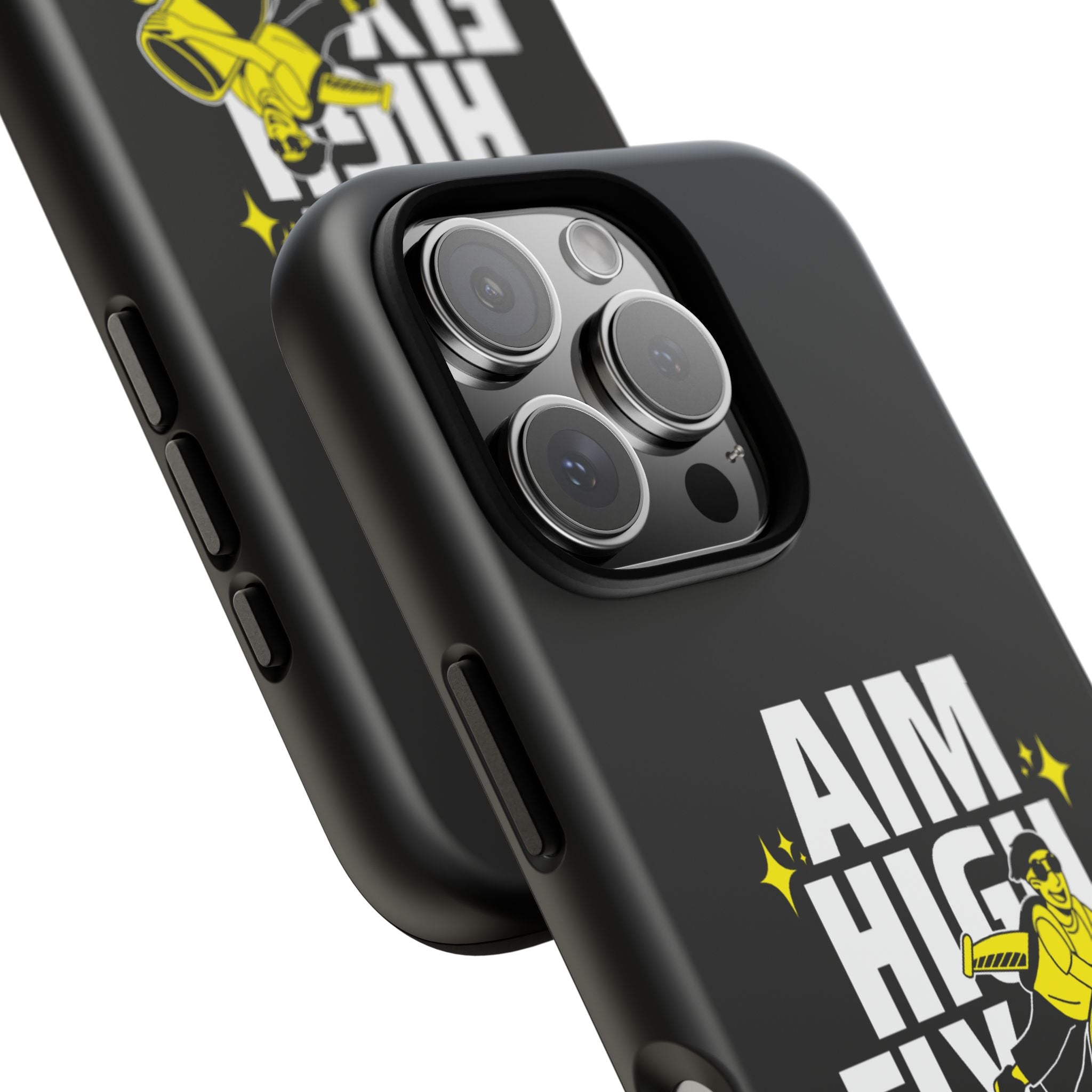 Dynamic Phone Case with Motivational Design - Aim High, Fly Higher!