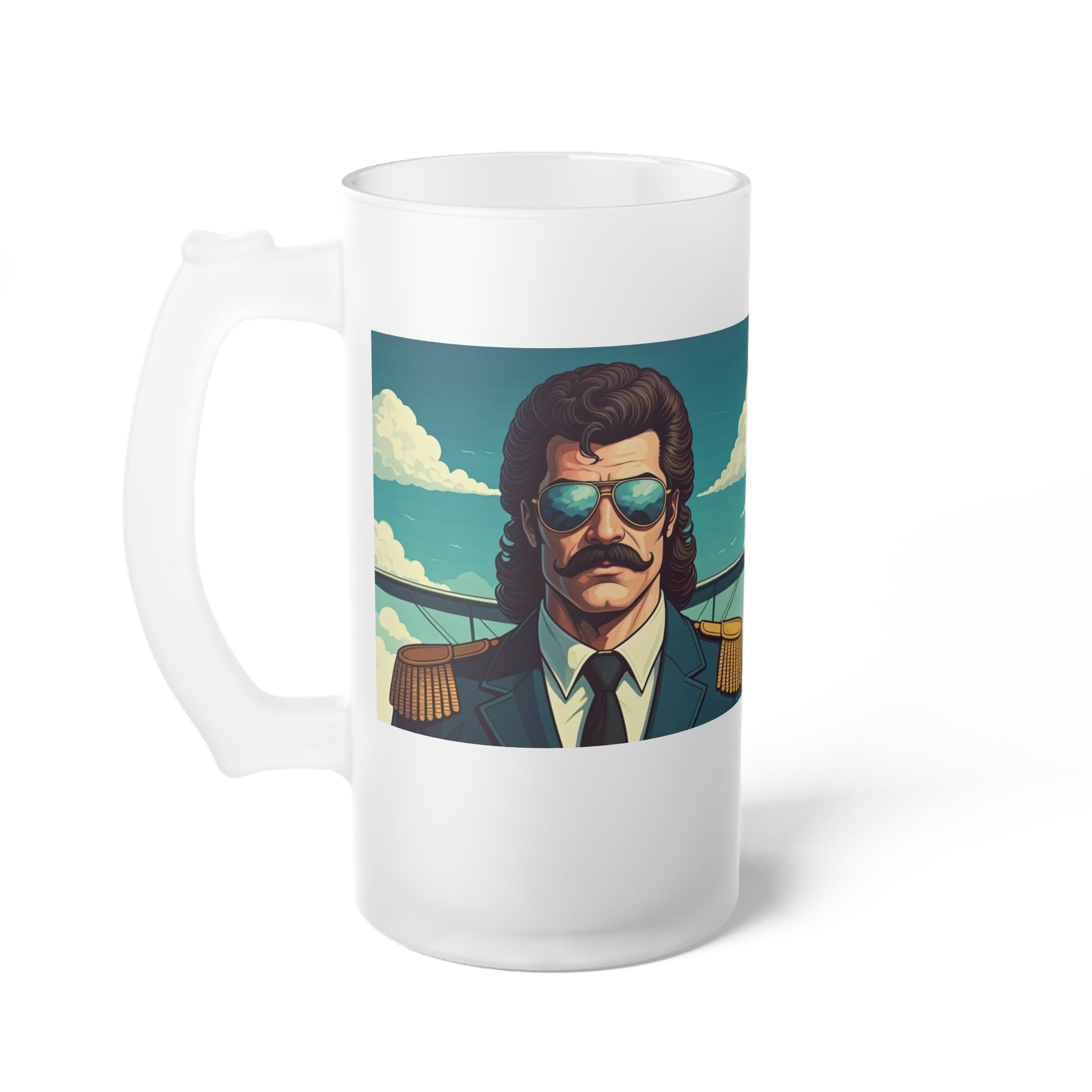 Frosted Glass Beer Mug