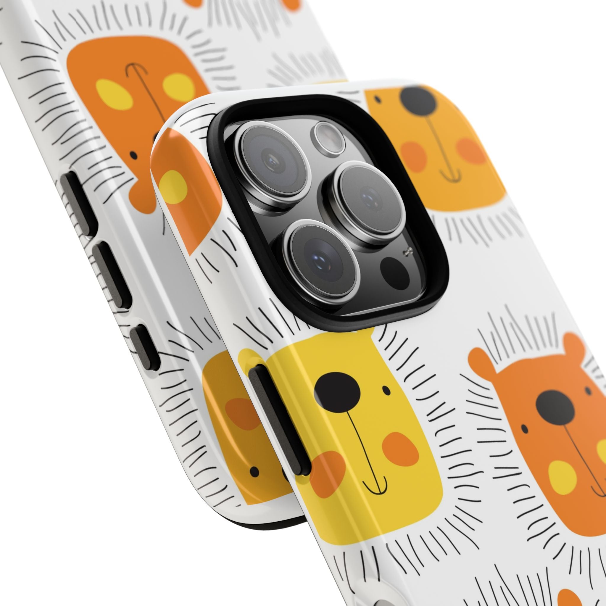 Cute Lion Phone Case, Tough Cases, Animal Print Accessories, Fun Gift for Kids or Animal Lovers, Unique Phone Cover