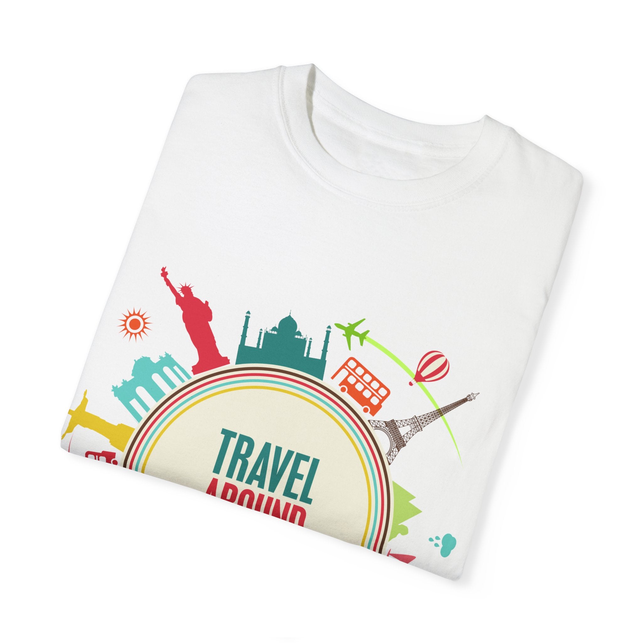 Travel Around the World Unisex T-Shirt - Adventure Shirt for Travelers
