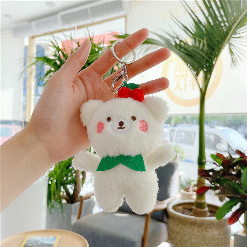 Key Chain-Keybuckle Plush Doll Lovely Cute Look Chick Cat Dog Bear Cloud Hooligan