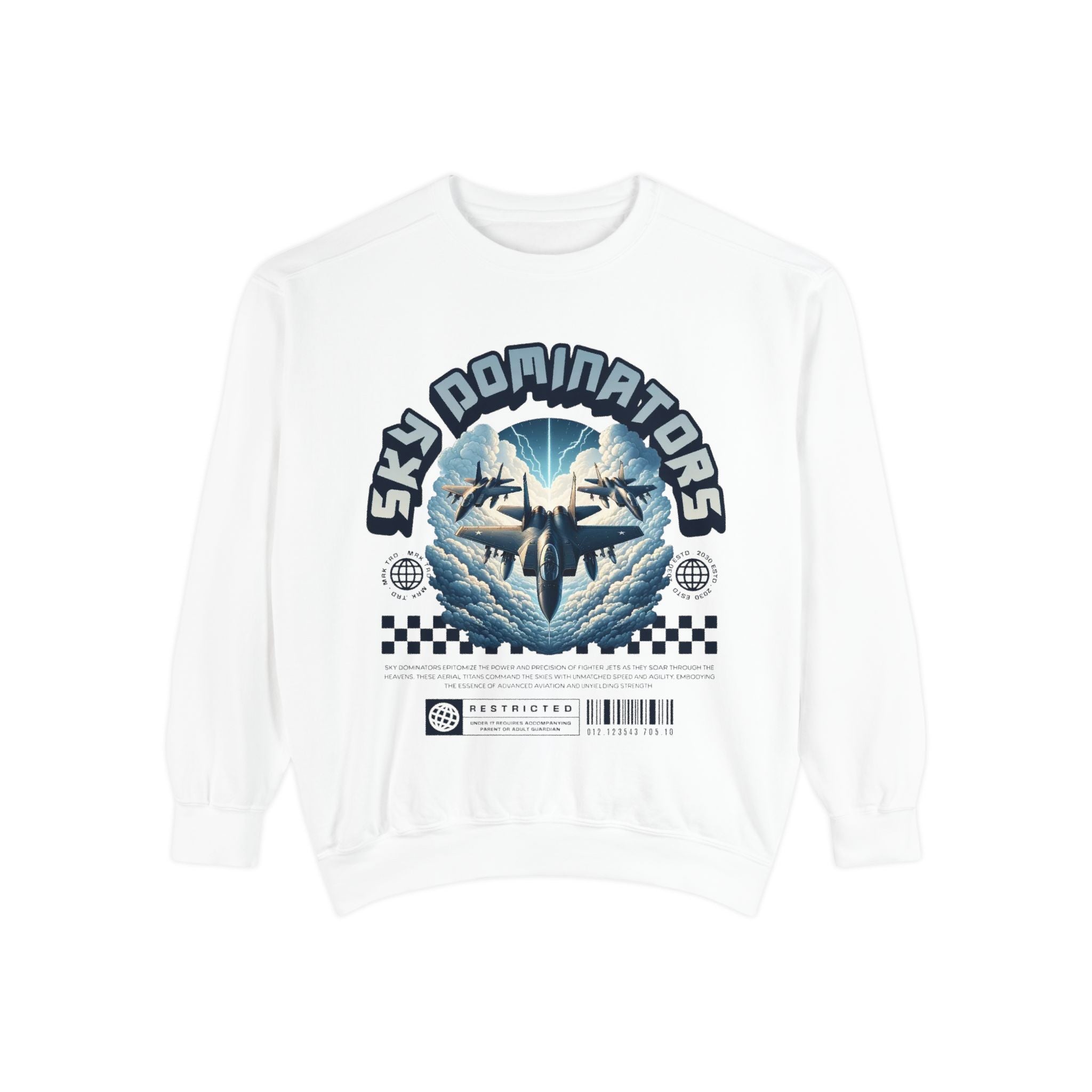 Sky Dominators Unisex Sweatshirt | Perfect for Aviation Lovers, Casual Wear, Gifts, Retro Style, Unique Designs