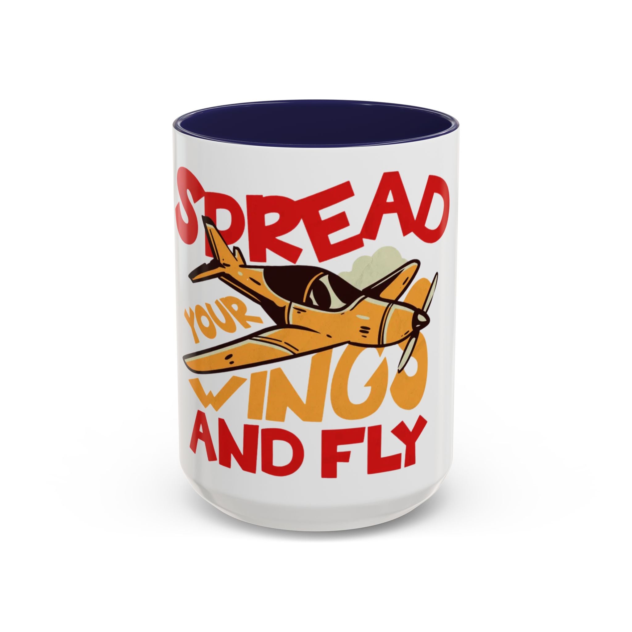 Spread Your Wings Coffee Mug, Inspirational Mug, Adventure Gift, Aviation Lover's Cup, Unique Travel Mug, Gift for Pilots, Fun Drinkware