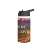 Rustic Stainless Steel Water Bottle - Inspirational Life Quote, Outdoor Adventure Gear, Eco-Friendly Gift for Travel, Hiking, Camping