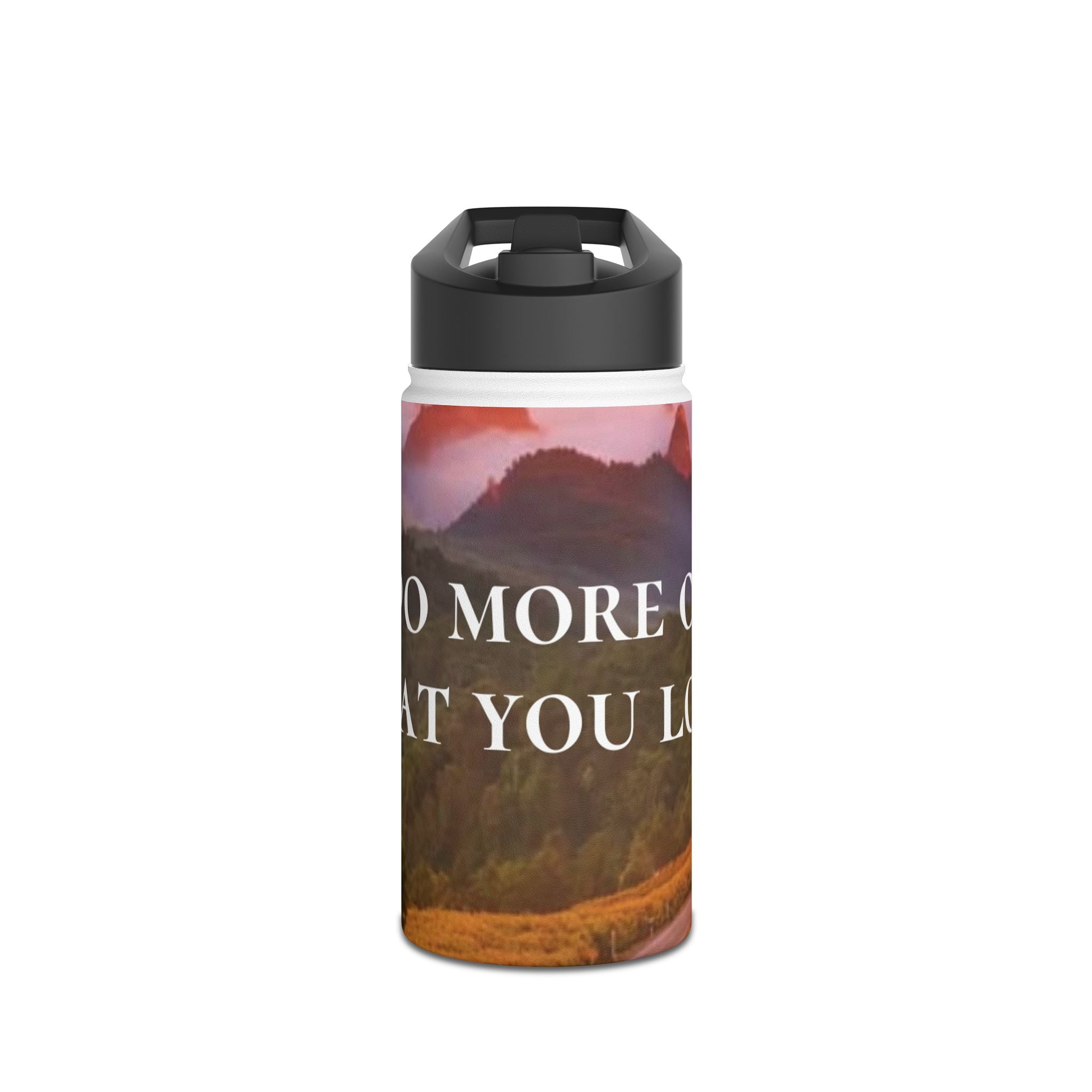 Rustic Stainless Steel Water Bottle - Inspirational Life Quote, Outdoor Adventure Gear, Eco-Friendly Gift for Travel, Hiking, Camping