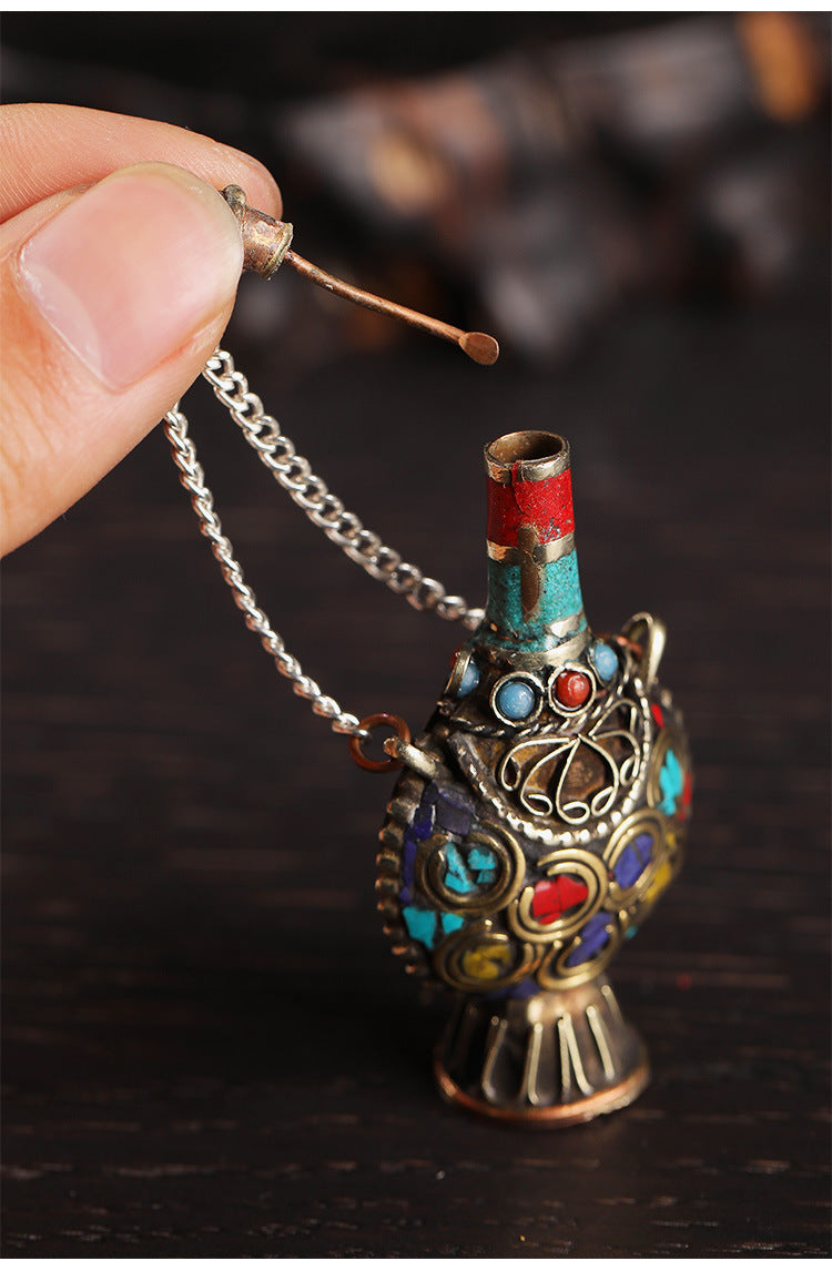 Bronze Antique Tourist Souvenir Snuff Bottle