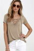 DICLOUD Fashion V-Neck T-Shirt Women New Summer Black Ladies' Tops Short Sleeve Lace Hollow Shirt Tees 2023